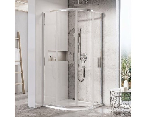 Душевой уголок Ravak Blix Slim BLSCP4-90 90x90 X3BM70C00Z1 профиль Хром стекло Transparent