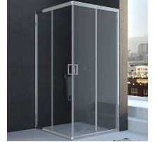 Душевой уголок Veconi Rovigo RV-11 90x90 RV11-90-01-C5 профиль Хром стекло прозрачное