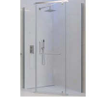 Душевой уголок Veconi Rovigo RV-36 100x100 RV36-100-01-C5 профиль Хром стекло прозрачное