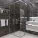 Душевой уголок Veconi Rovigo RV-47 80x80 RV47-80-01-C4 профиль Хром стекло прозрачное