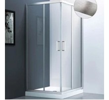 Душевой уголок Veconi Rovigo RV-84 120x80 RV84-12080-01-C5 профиль Брашированный алюминий стекло прозрачное