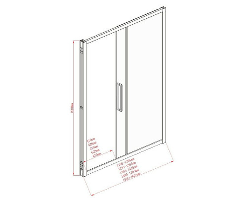 Душевой уголок Aquanet Delta NPE1131 160х90 273609 профиль Хром стекло прозрачное