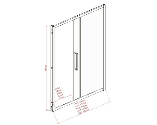 Душевой уголок Aquanet Delta NPE1131 160х80 273608 профиль Хром стекло прозрачное