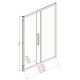 Душевой уголок Aquanet Delta NPE1131 160х80 273608 профиль Хром стекло прозрачное