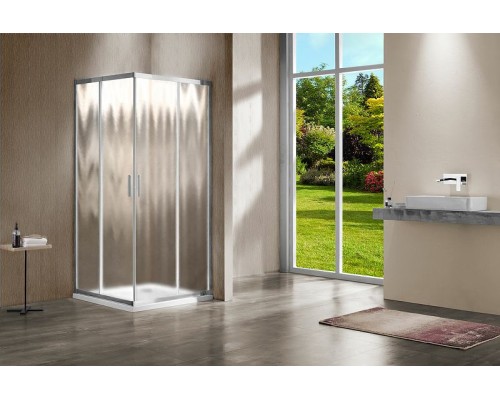 Душевой уголок Vincea Garda 110х110 VSS-1G1111CH профиль Хром стекло шиншилла