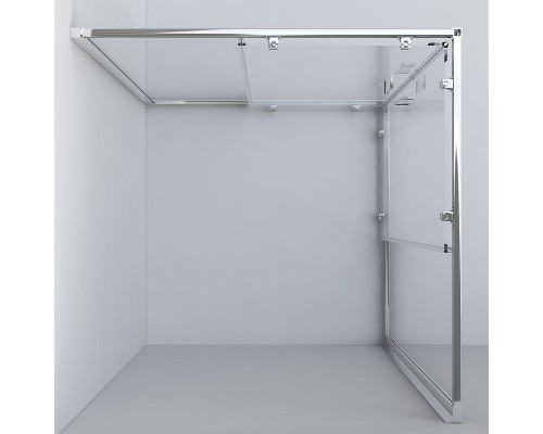 Душевой уголок Vincea Garda 110х80 VSS-1G8011CH профиль Хром стекло шиншилла