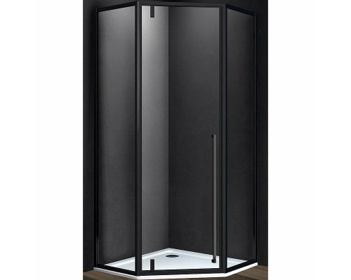 Душевой уголок Vincea Penta 100х100 VSP-3P100CLB профиль Черный стекло прозрачное