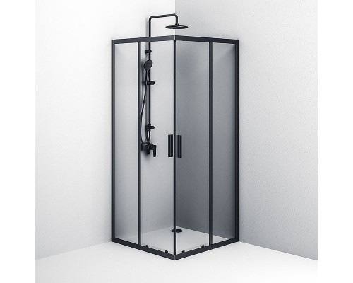 Душевой уголок AM.PM Gem S 90х90 W93G-403-090BT профиль Черный матовый стекло прозрачное