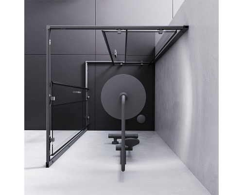 Душевой уголок AM.PM Gem S 90х90 W93G-403-090BT профиль Черный матовый стекло прозрачное