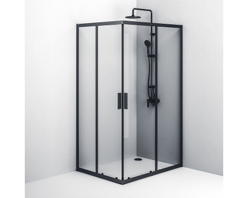 Душевой уголок AM.PM Gem S 120х90 W93G-404-120290-BT профиль Черный матовый стекло прозрачное