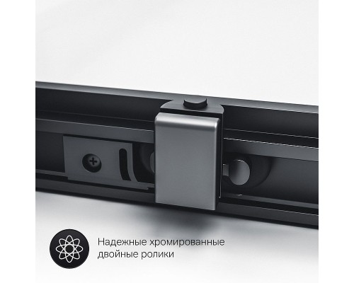 Душевой уголок AM.PM Gem S 120х90 W93G-404-120290-BT профиль Черный матовый стекло прозрачное