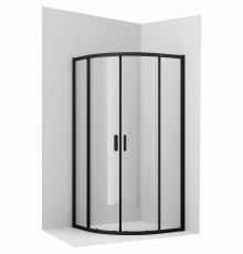Душевой уголок Ambassador Kingston 100х100 14011205 профиль Черный стекло прозрачное