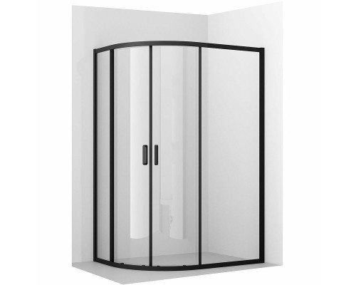 Душевой уголок Ambassador Kingston 100х90 14011207 профиль Черный стекло прозрачное
