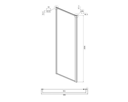 Душевой уголок Ambassador Forsa 110х100 17021117AX-100AX профиль Хром стекло прозрачное