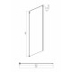 Душевой уголок Ambassador Benefit 140x110 19021103HX-110HX профиль Хром стекло прозрачное