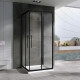 Душевой уголок Abber Schwarzer Diamant 80x80 AG02080BH-S80Bб профиль Черный стекло прозрачное