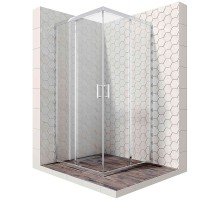 Душевой уголок Ambassador Kingston 80x80 14011119 профиль Хром стекло прозрачное