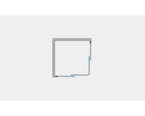 Душевой уголок Ambassador Kingston 80x80 14011119 профиль Хром стекло прозрачное