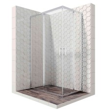 Душевой уголок Ambassador Kingston 120x90 14011122 профиль Хром стекло прозрачное