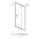 Душевой уголок Ambassador Elysium 90x100 111021103KX-100KX профиль Хром стекло прозрачное