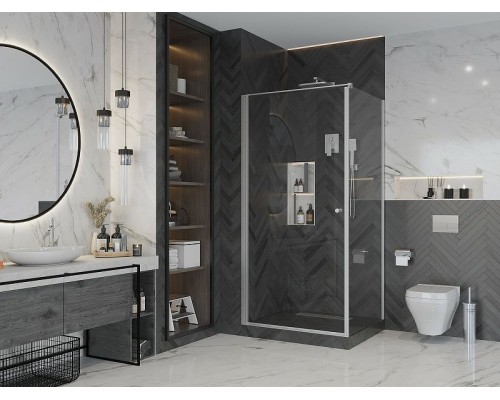 Душевой уголок Ambassador Elysium 100x100 111011111CX-100CX профиль Хром стекло прозрачное