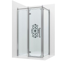Душевой уголок Ambassador Royal 120x80 18015110-L профиль Хром стекло прозрачное с рисунком