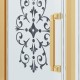 Душевой уголок Ambassador Royal 120x80 18015310-L профиль Золото стекло прозрачное с рисунком