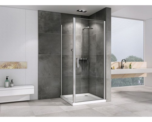 Душевой уголок Abber Sonnenstrand 60x85 AG04060-S85 профиль Хром стекло прозрачное