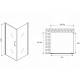 Душевой уголок Abber Sonnenstrand 90x75 AG04090-S75 профиль Хром стекло прозрачное