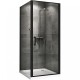 Душевой уголок Abber Sonnenstrand 80x75 AG04080B-S75B профиль Черный стекло прозрачное