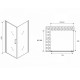 Душевой уголок Abber Sonnenstrand 80x85 AG04080B-S85B профиль Черный стекло прозрачное