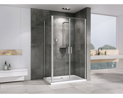 Душевой уголок Abber Sonnenstrand 100x75 AG04100C-S75 профиль Хром стекло прозрачное