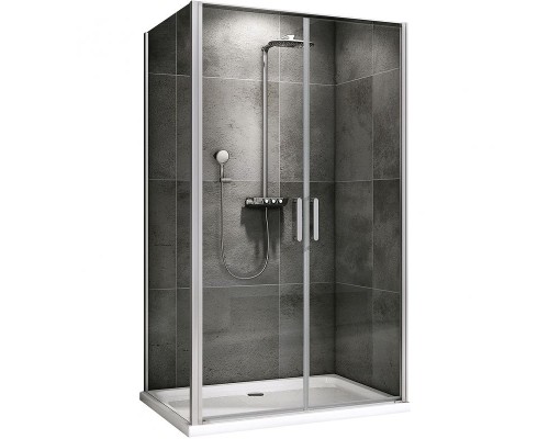 Душевой уголок Abber Sonnenstrand 100x85 AG04100C-S85 профиль Хром стекло прозрачное