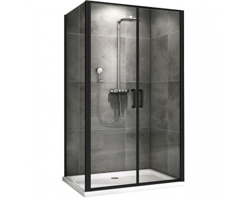 Душевой уголок Abber Sonnenstrand 100x75 AG04100BC-S75B профиль Черный стекло прозрачное