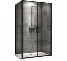 Душевой уголок Abber Sonnenstrand 100x85 AG04100BC-S85B профиль Черный стекло прозрачное