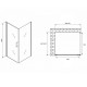 Душевой уголок Abber Sonnenstrand 60х90 AG04060M-S90M профиль Хром стекло матовое
