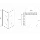 Душевой уголок Abber Sonnenstrand 80х90 AG04080M-S90M профиль Хром стекло матовое