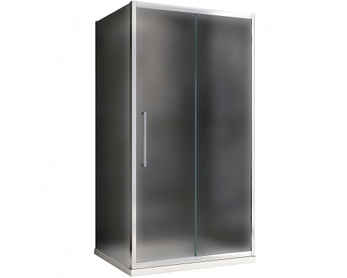 Душевой уголок Abber Schwarzer Diamant 120x80 AG30120MH-S80M профиль Хром стекло матовое