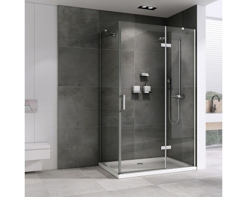 Душевой уголок Abber Zart 100x70 AG08100-S71 профиль Хром стекло прозрачное