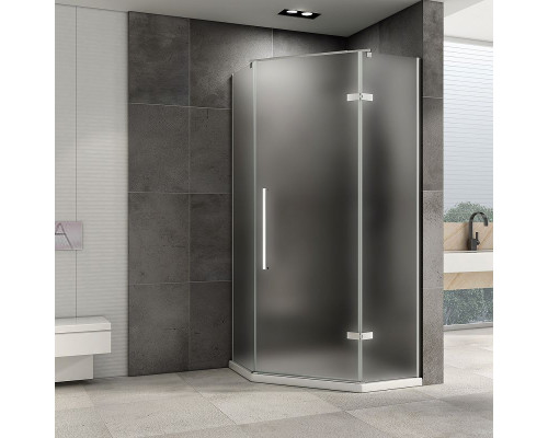 Душевой уголок Abber Ewiges Wasser 100x100 AG05100M профиль Хром стекло матовое