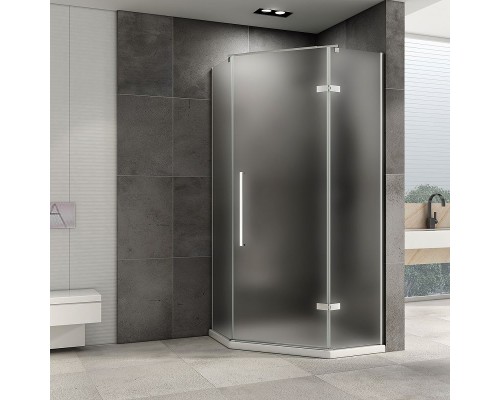 Душевой уголок Abber Ewiges Wasser 80x80 AG05080M профиль Хром стекло матовое
