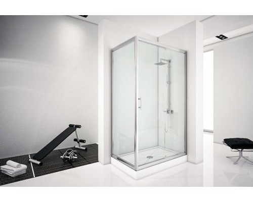 Душевой уголок Aquanet Alfa NAA1131 140x80 профиль Хром стекло Прозрачное