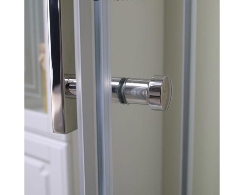 Душевой уголок Aquanet Delta NPE2142 100x100 радиальный профиль Хром, стекло прозрачное