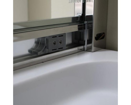 Душевой уголок Aquanet Delta NPE2142 100x100 радиальный профиль Хром, стекло прозрачное