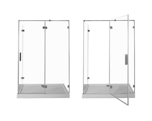 Душевой уголок Aquanet Beta NWD1231 150x80 L 185426 профиль Хром стекло прозрачное
