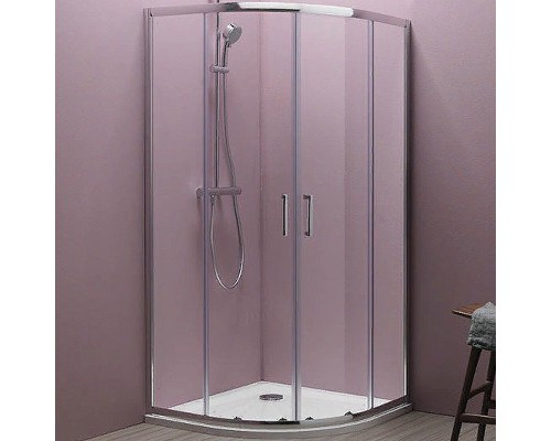 Душевой уголок Kolpa San Eco Quat TKP 80x80 538570 профиль Хром стекло прозрачное