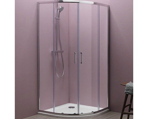 Душевой уголок Kolpa San Eco Quat TKP 90x90 538580 профиль Хром стекло прозрачное