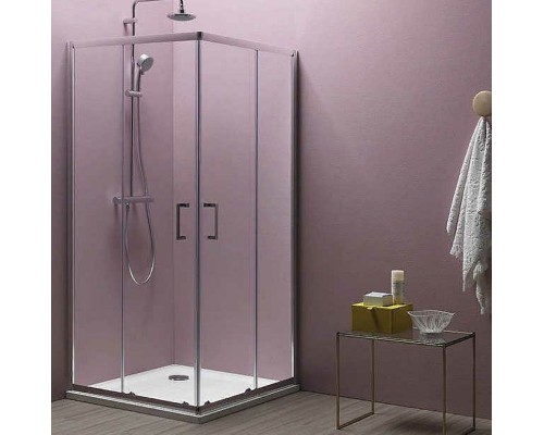 Душевой уголок Kolpa San Eco Quat TKK 90x90 538560 профиль Хром стекло прозрачное