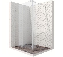 Душевая перегородка Ambassador Walk-in 100х200 15031106 профиль Хром стекло прозрачное