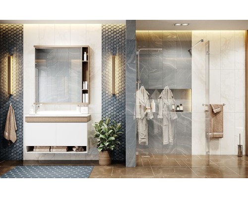 Душевая перегородка Ambassador Walk-in 120х200 15031108 профиль Хром стекло прозрачное